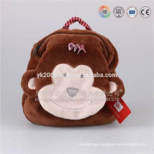 2016 popular animal head school plush bag for small kids